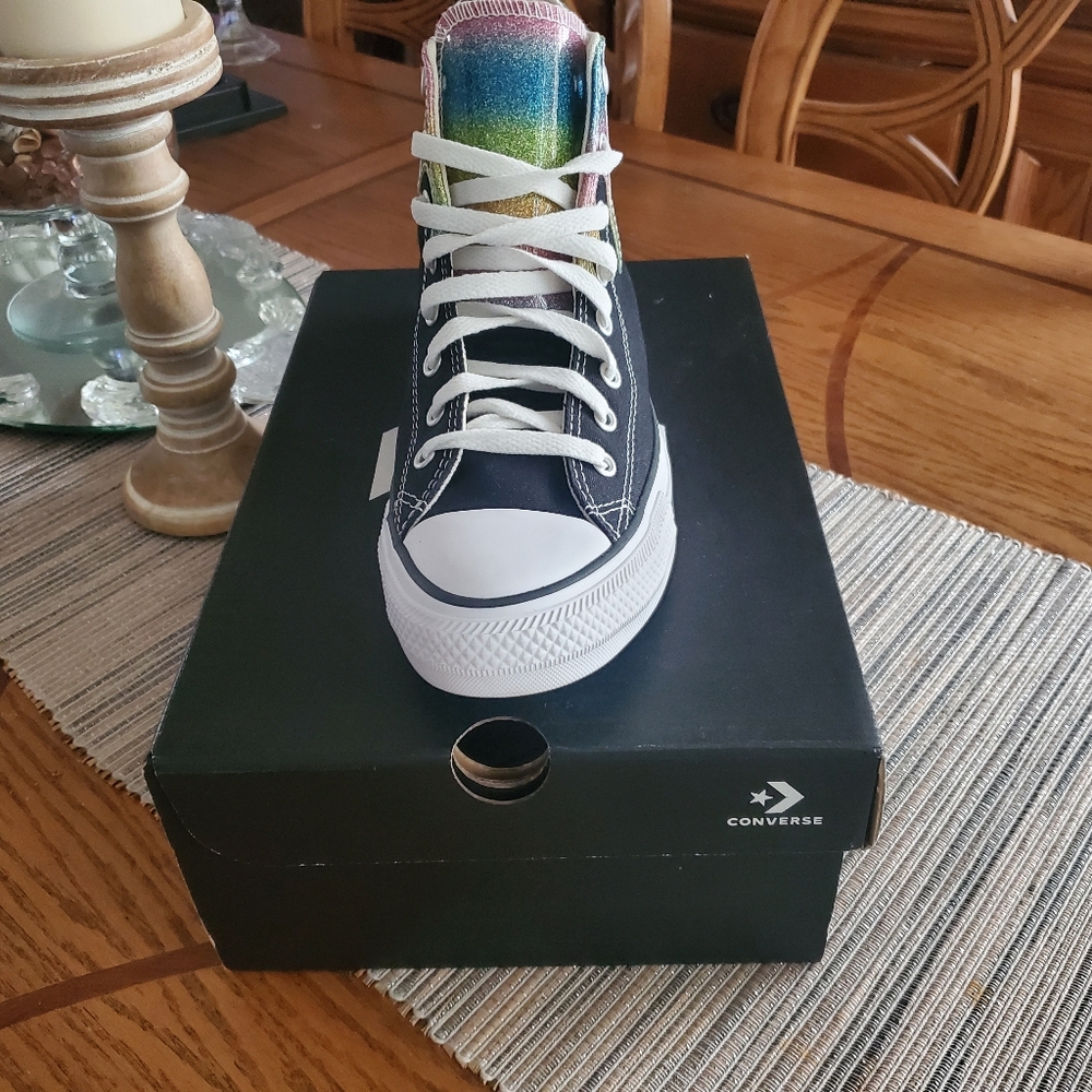 Black Converse Chuck Taylor All Star multi colors sz9